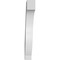 Ekena Millwork 3-in. W x 18-in. D x 24-in. H Baker Architectural Grade PVC Knee Brace BRCP03X18X24BKR - alternate 2
